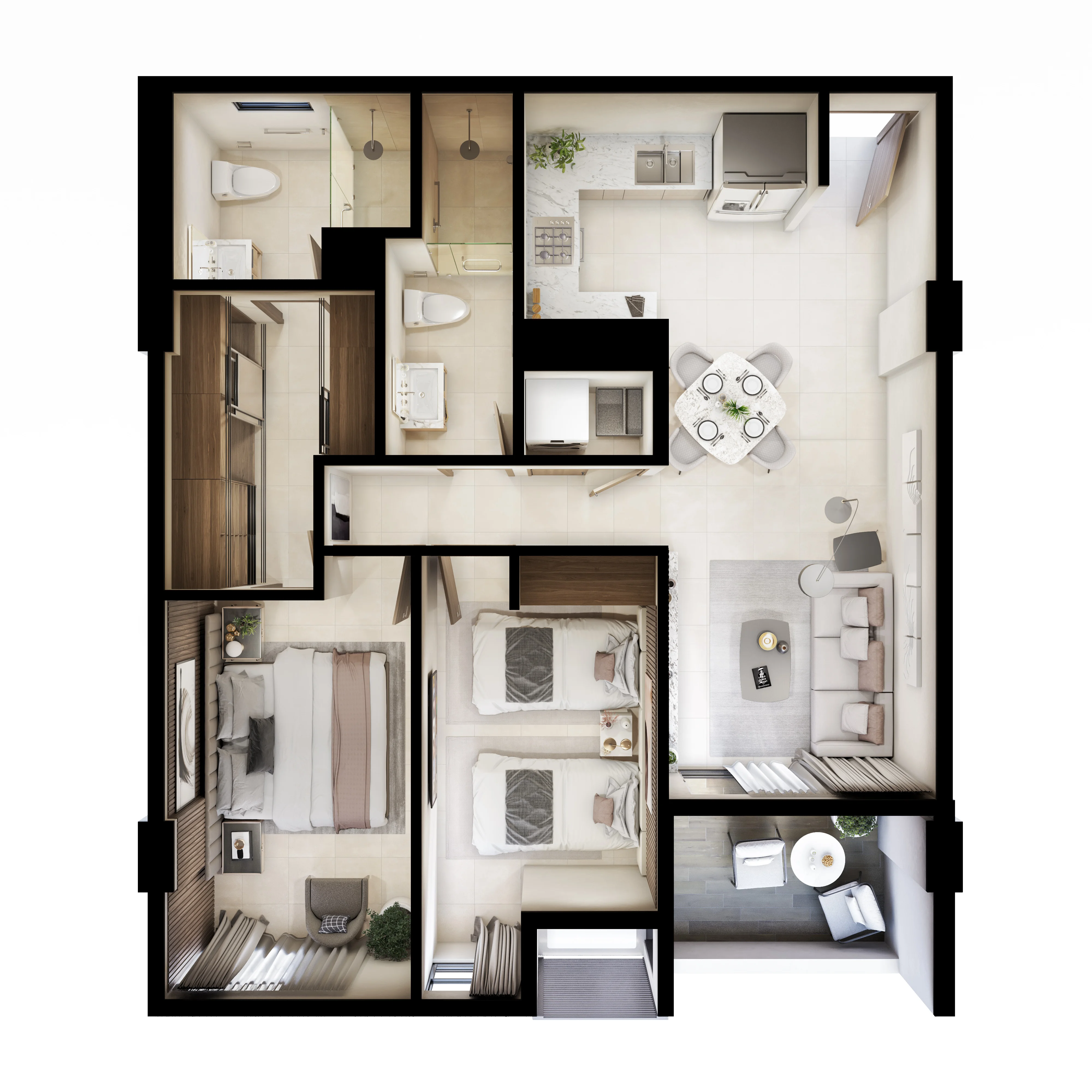 Plano Departamento Tipo A